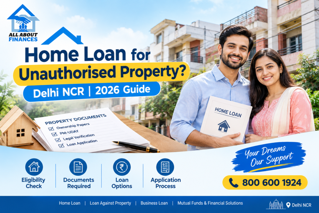 Home loan for unauthorised colony in Delhi NCR